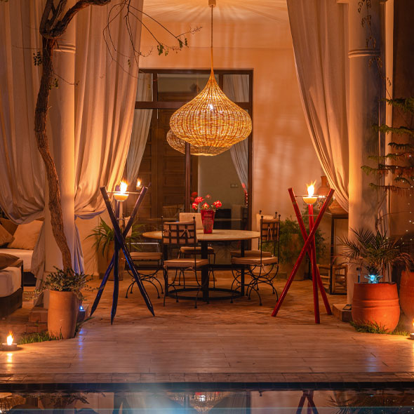 Bougies extérieures Marrakech Maitre Cirier Sidi-Ghanem