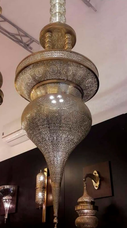 Lustre Lumières d'Art Déco Sidi-Ghanem Marrakech