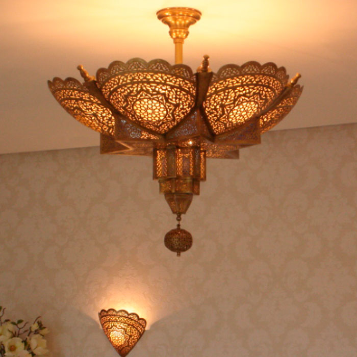 Lustre Lumières d'Art Déco Sidi-Ghanem Marrakech