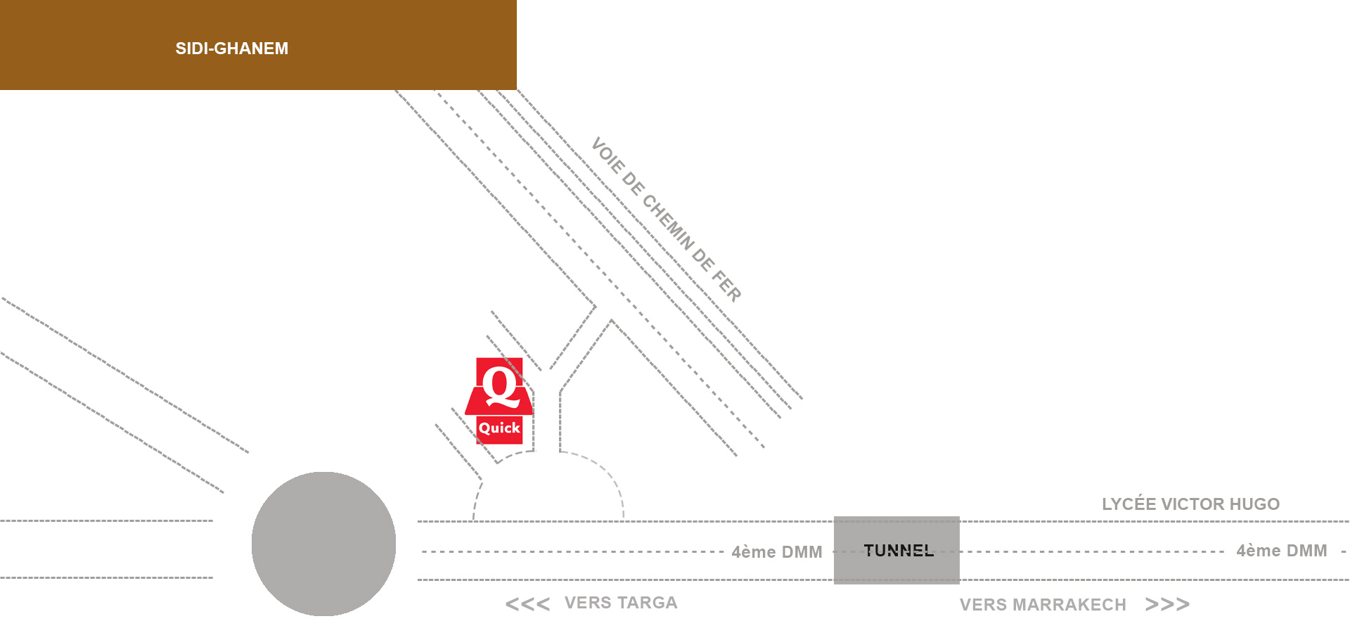Plan pour aller à Sidi-Ghanem