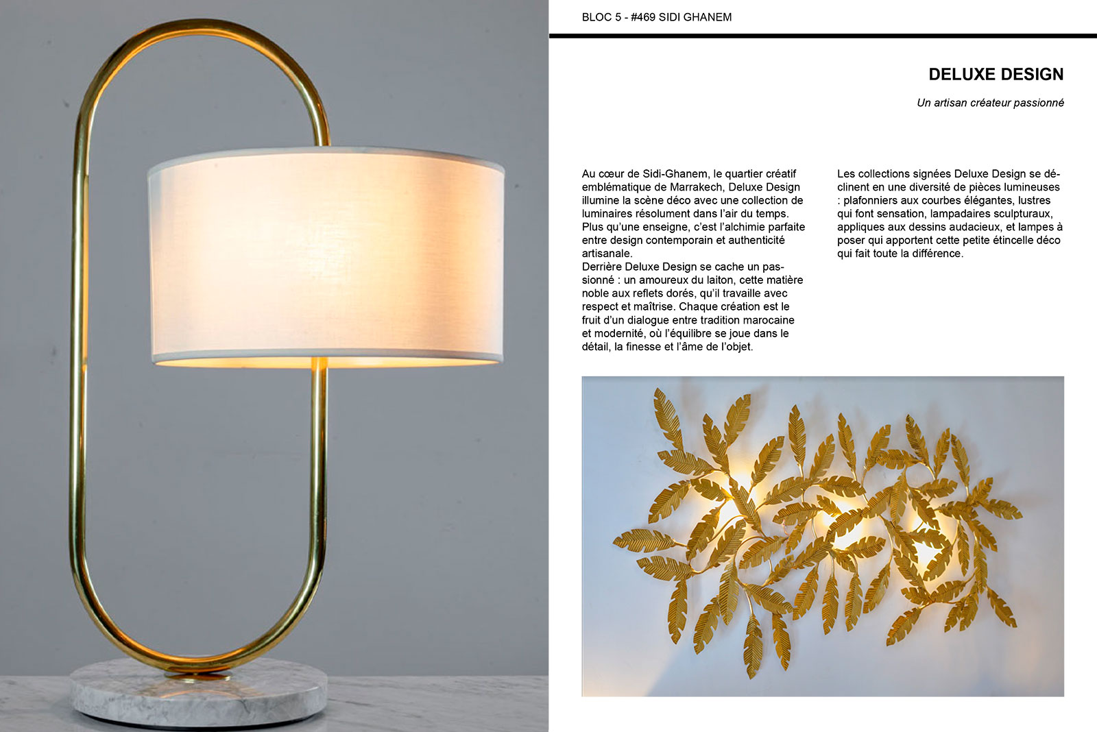 les créateurs de luminaires à Sidi-Ghanem Marrakech