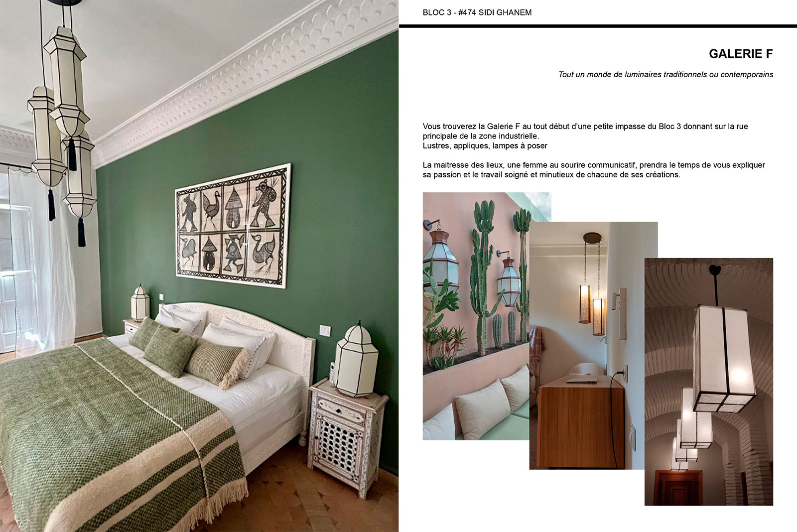 les créateurs de luminaires à Sidi-Ghanem Marrakech