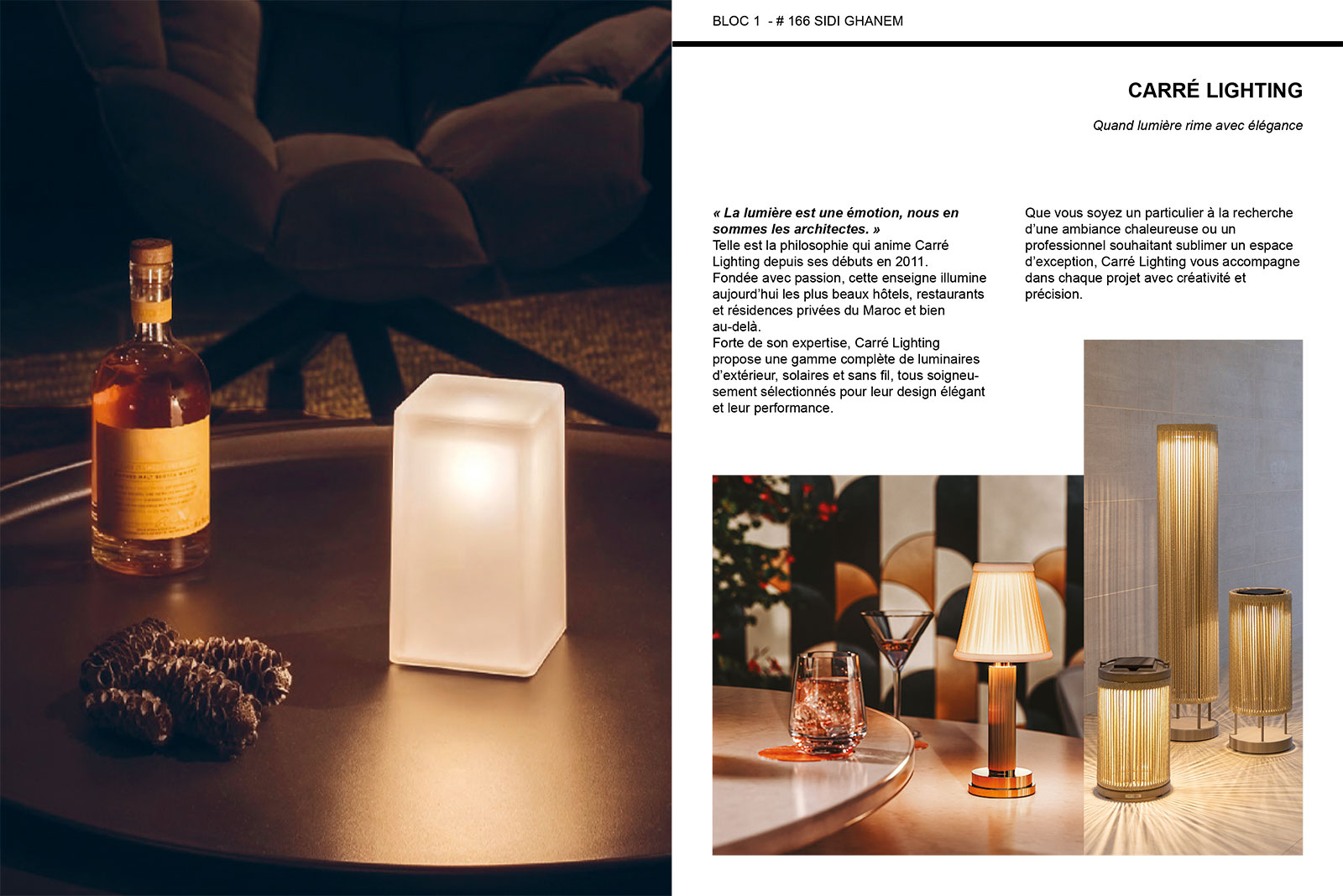 les créateurs de luminaires à Sidi-Ghanem Marrakech