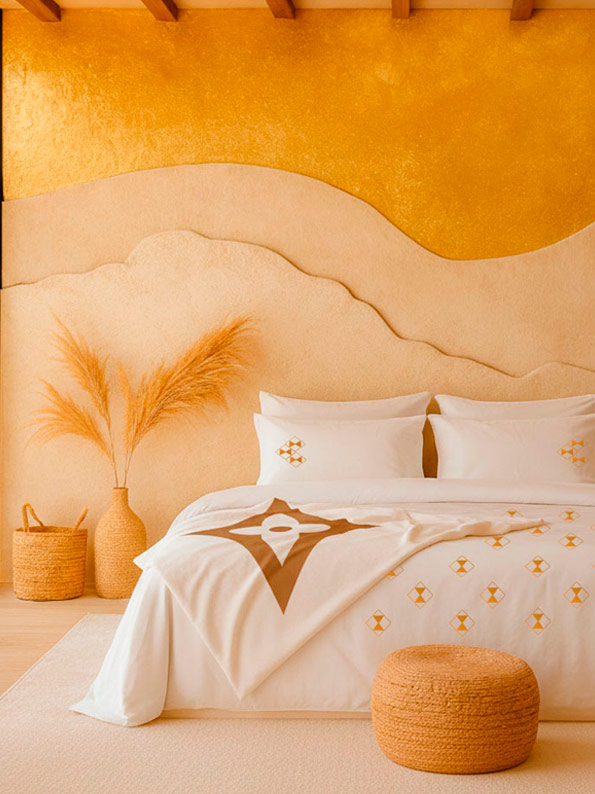 Linge de lit Marrakech Angie Sidi-Ghanem Collection 2026 Linge de lit Marrakech<br />
Angie Sidi-Ghanem<br />
Collection 2026