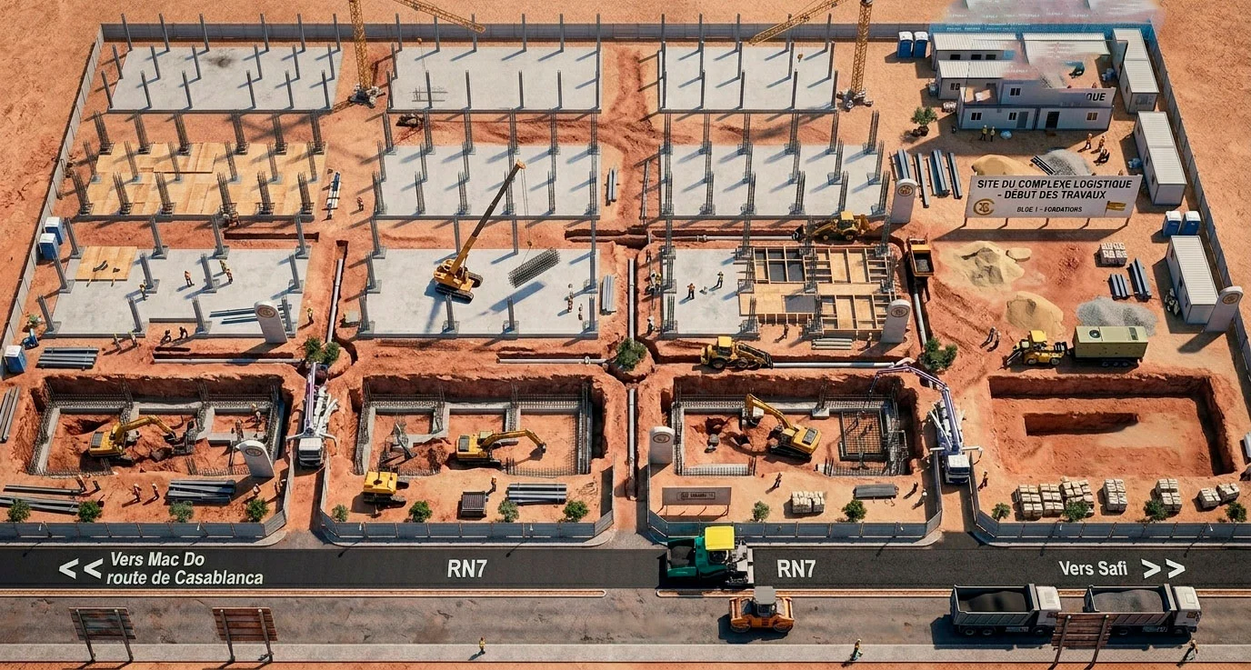 Histoire et plan de Sidi-Ghanem Marrakech
